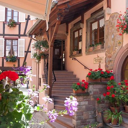 La Griffe à Foin au Restaurant raisin D'or Acomodação com café da manhã Mittelbergheim Exterior foto